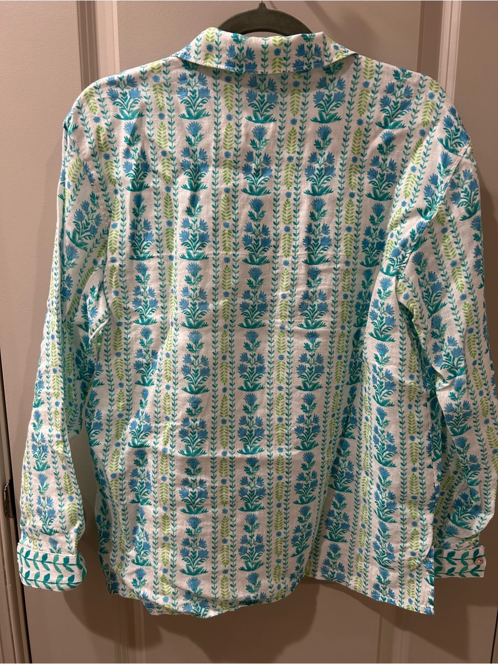 Sigrid Olsen 100% Linen Floral Botanical Shirt - Picture 10 of 11
